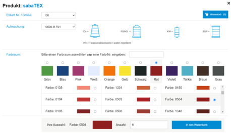 Mapping a special variant logic in the web shop with avanta